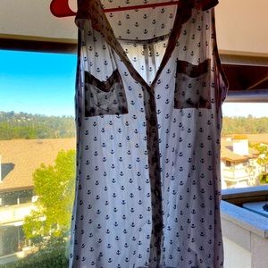 Anchor button up tank!